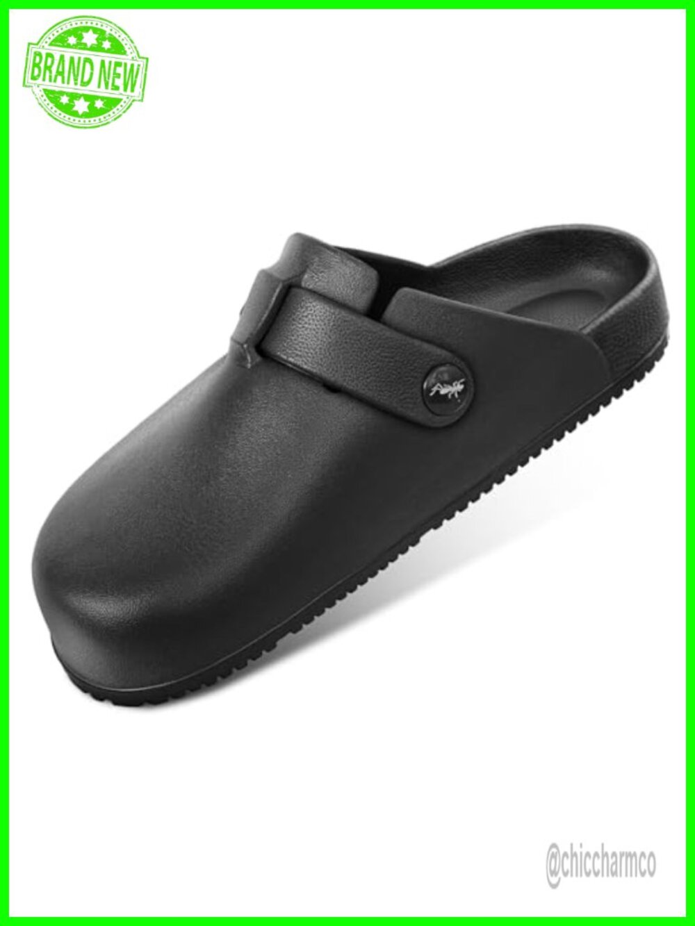 Unisex Cushioned EVA Clogs Slip-On Garden Nursing Shoes with Adjustable Instep